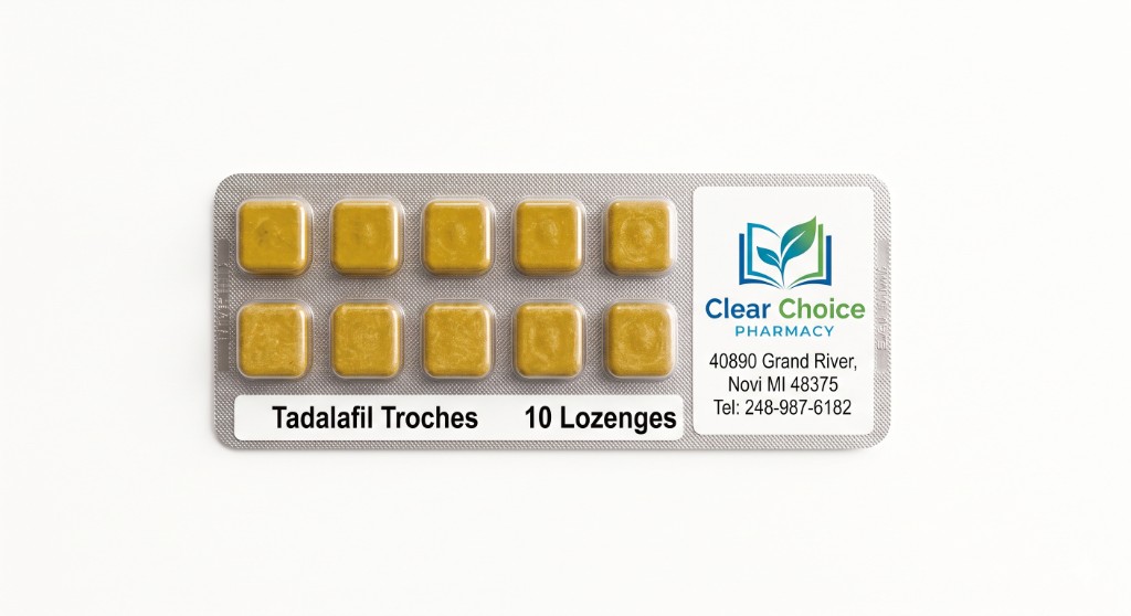 Clear Choice Pharmacy Tadalafil troches blister pack